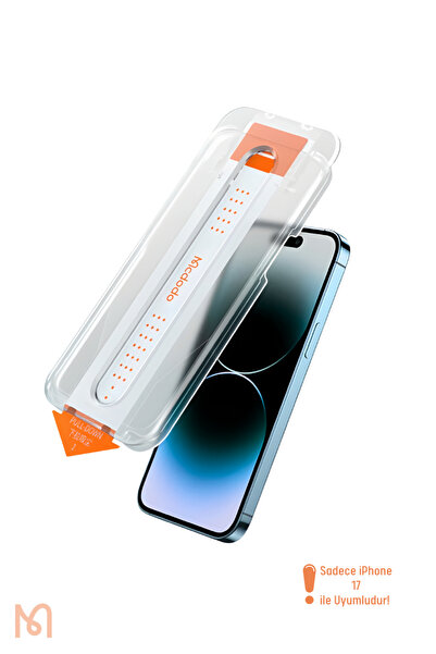 Mcdodo واقي شاشة زجاجي شفاف متوافق مع آيفون 17 من نوع AutoFit طراز PF-7000