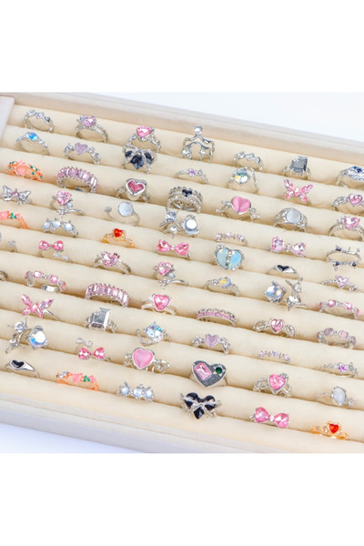 Ervalina خاتم بينتيريس متعدد الألوان (شحن مختلط)