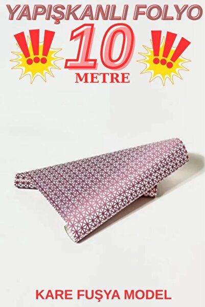 Renkli Duvarlar 45cm x 10 metara 1 rola folije, lepljiva folija sa kvadratnim...