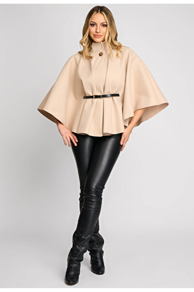 OEM Spring-autumn cape, elegant, Helen, with belt
