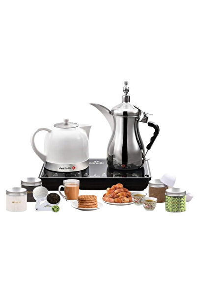Gulf Dallah Arabic Coffee Maker from - GA-C9845, Plastic Glass, Silver