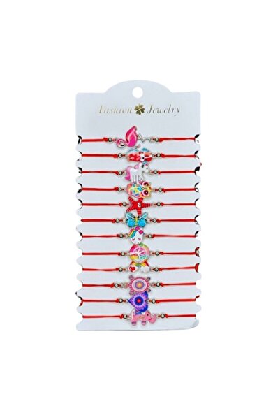 OEM Set de 12 brățări cu caracatiță - Roz