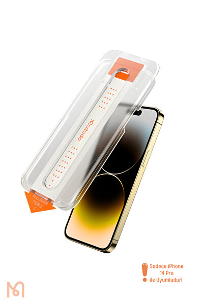 Mcdodo واقي شاشة زجاجي شفاف متوافق مع آيفون 14 برو من نوع AutoFit طراز PF-4304