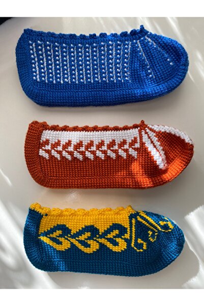 LEYLAPATİKLERİ Tunus İşi El Yapımı Gündelik Kullanıma Uygun Çeyizlik Patik Se...