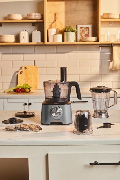 ozbience Power 10 in 1 Mutfak Robotu, 2000 W, Uzay Grisi, Çok Fonksiyonlu