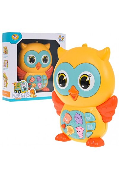 Ramiz Bufniță Interactivă pentru Bebeluși, cu Sunete și Lumini, Jucărie Educa...