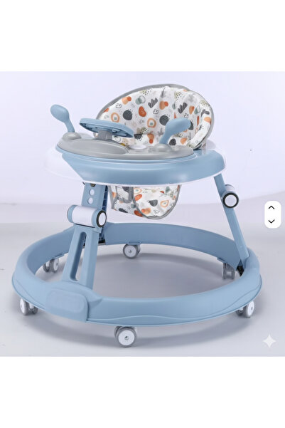 Baby Walker مشاية أطفال قابلة للطي وتعديل الارتفاع - من عمر 6 إلى 18 شهرًا