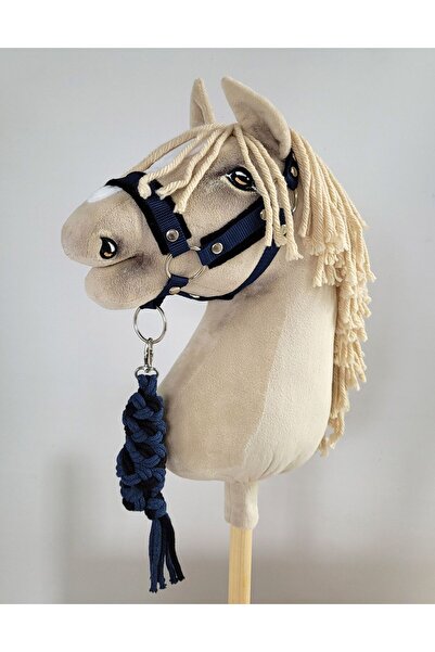 Other Set Hobby Horse: Căpăstru A3 cu blană neagră + lesă din frânghie - negr...