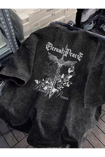 Le Savu Seria Rock lavabilă Ramones cu imprimeu cu imprimeu Unisex supradimen...