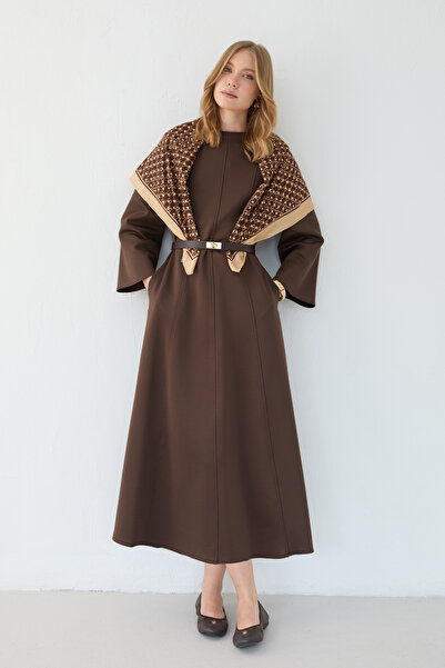 Melike Tatar Belted Scuba Dress 32-3701-1