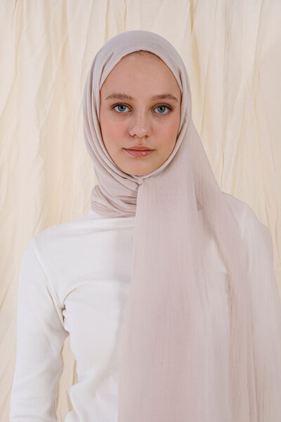 FENZA SCARF شال من الخيزران بلون الحجر