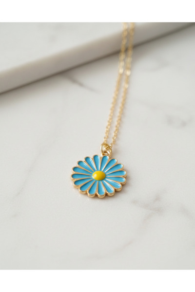 beePoint 316L الصلب الذهب ديزي قلادة