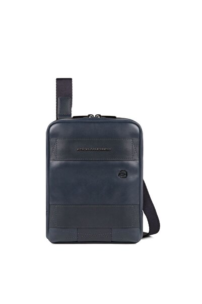PIQUADRO Piquadro, Obidos, Кожа чанта през рамо, Синя, 17 x 22 x 5.00 см, За ...