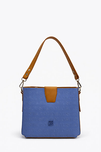 Just Polo Cross Strap Women's Bag Blue Tan 4059