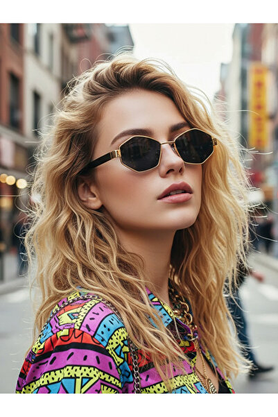 Take Two By Styli Black Geometric Sunglasses