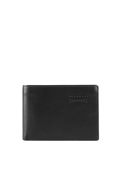 PIQUADRO Piquadro, Obidos, Кожа портфейл, тънък, PU257W110R-N, черен, за мъже