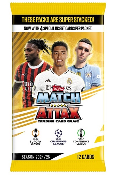 Topps ماتش أتاكس 2024/25 - عبوة واحدة (عبوة واحدة عشوائية)