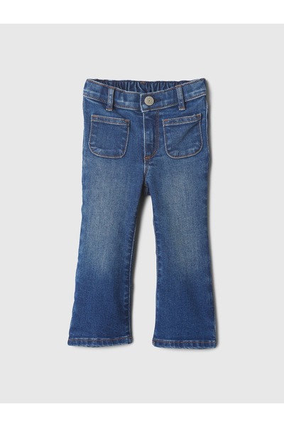 GAP Kız Bebek Koyu Mavi ’70s Flare Jean Pantolon