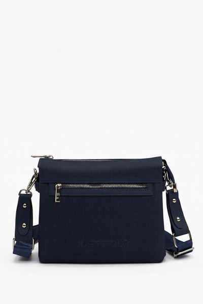 Just Polo Cross Strap Women's Messenger Bag Navy Blue 6036