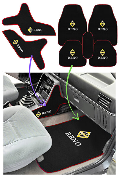 TUSBA MARKET Renault Broadway R9 R11 Spring Elmas Logolu 5’li Oto Halı Paspas...