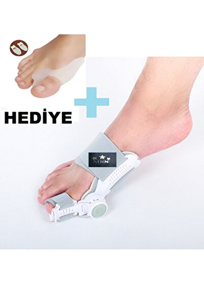 Hallux Valgus Kemik Düzeltici Ayarlı Gece Ateli + Bunyon Ayak Başparmak Kemik Koruyucu Hediyeli