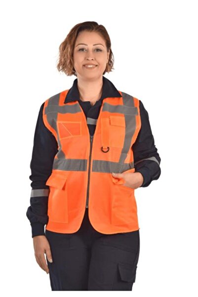Secura İş Güvenliği Engineer's Warning Vest with Pockets, Two Colors: Yellow ...