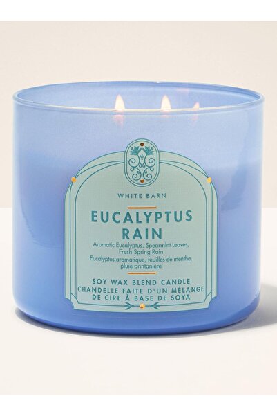 Bath & Body Works Eucalyptus Rain Büyük Mum 411 g