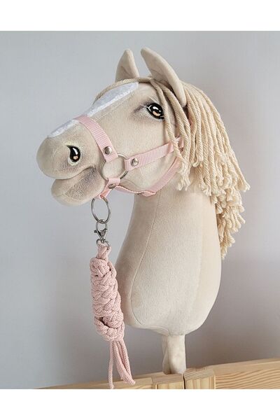 Other Set Hobby Horse: Căpăstru A3 + Lesă de frânghie - Roz pudrat