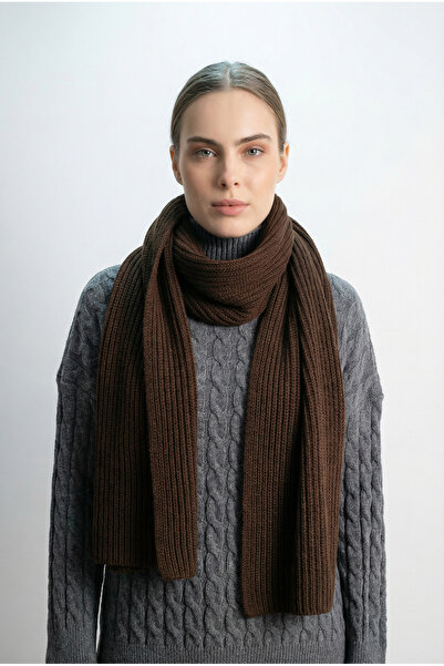 Shophia Women's Knitted Scarf - Brown