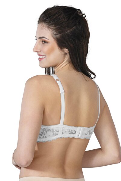 Difolia Ekru Mi Emay 188 B Pad Lace Wire Toparlaying Bra