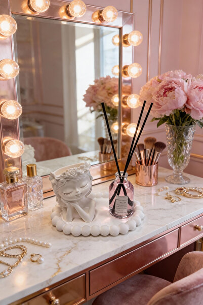 Fitruka Japon Kiraz Çiçeği Oda Kokusu | Dekoratif Tepsi Üzerinde Kız Figürü Set