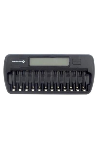 everActive Încărcător NC1200 cu 12 canale pentru baterii reîncărcabile