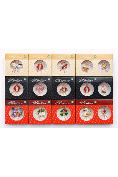 OEM Set of 24 martisors with different shapes and designs, Martisor for the m...