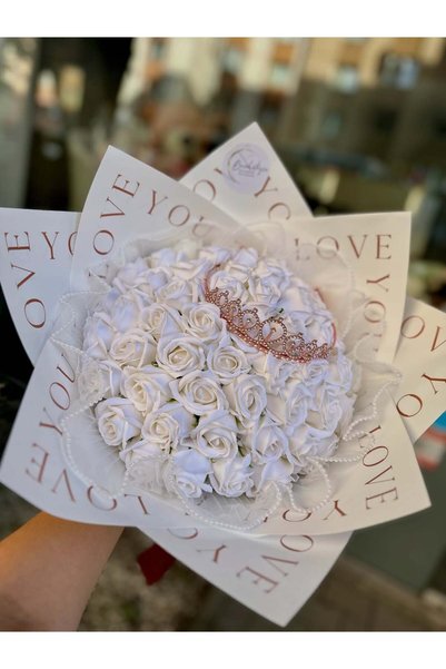 Buchetezie Buchet Cadou Femei Buchet Princess cu Trandafiri de Săpun