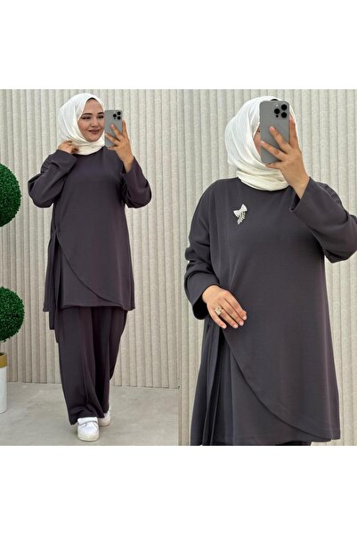 İLGEN FASHİON Self-Belted Flexible Fabric Sports Suit