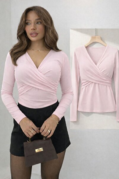 peri tower PRODUS NOU Bluză cu mânecă lungă din țesătură Sandy, cu decolteu î...