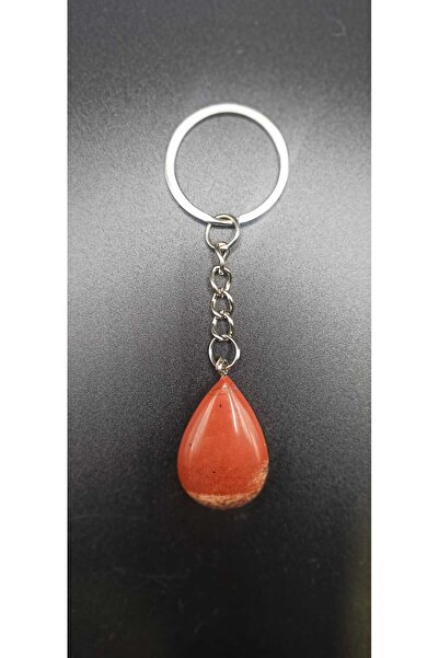 LAXMİ Red Jasper drop keychain, vitality and creativity