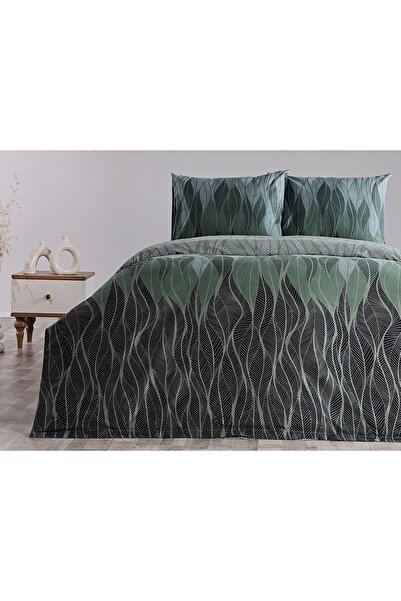 Doqu Home Ranforce list Set posteljine Bračni - zeleni