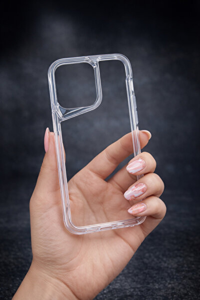 EPRO iPhone 16 Pro Max Uyumlu Sararmaz Premium Seri Sert Şeffaf Kılıf