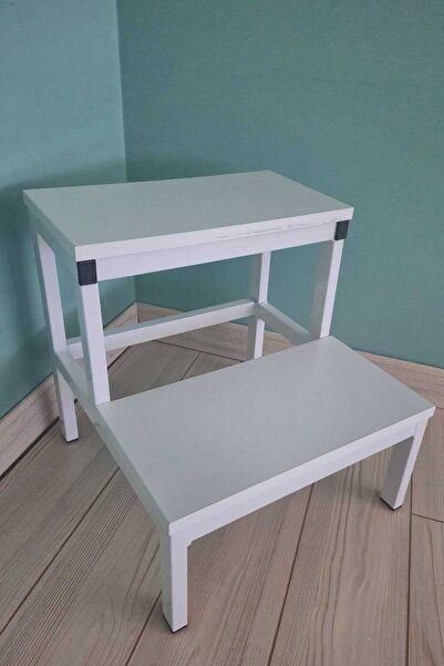 Kozmobed 2 Basamaklı Merdiven-Metal Profil Eskabo-Muayene Masası Basamağı