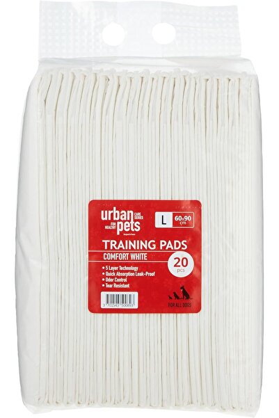Urban Pets فوط تدريب الجراء البيضاء (كبيرة) 60x90 سم (20 قطعة)