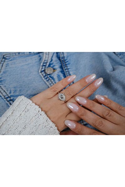 ATELİER TUĞBA خاتم YZK221 قابل للتعديل مع تصميم عيون ملونة ولامعة