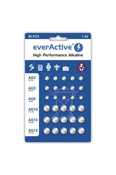 everActive Set de 30 de baterii alcaline