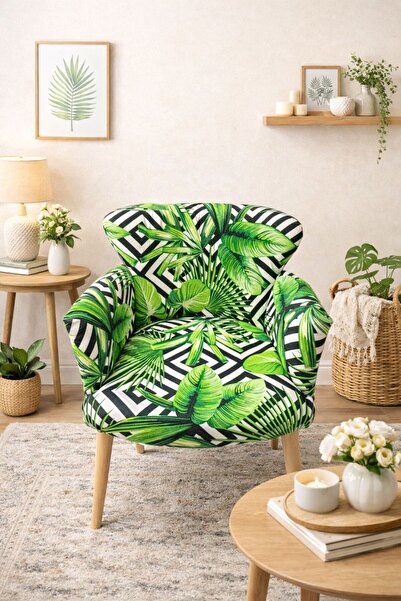 VENQM Figürlü Desenli Berjer