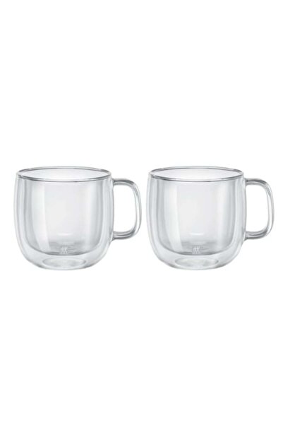 ZWILLING Set de 2 căni de cappuccino, perete dublu, sticlă, 450 ml, „Sorrento...