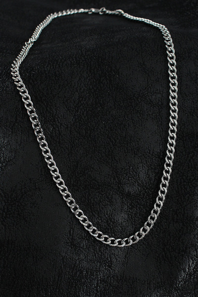 callerrons accessories Classic Chain Model Silver Color Men's Necklace - Ebj2...