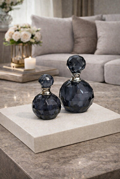 BELİZ HOME 2'Lİ KRİSTAL DEKORATİF PARFÜM ŞİŞESİ