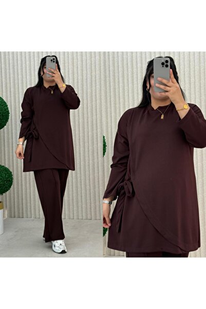 İLGEN FASHİON Self-Belted Flexible Fabric Sports Suit