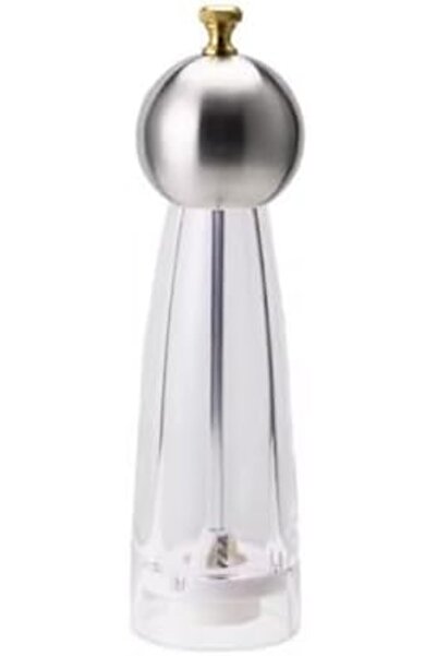 Nacario Nrcrioshop Spice Grinder – 22.5 cm Transparent Body with Stainless Me...