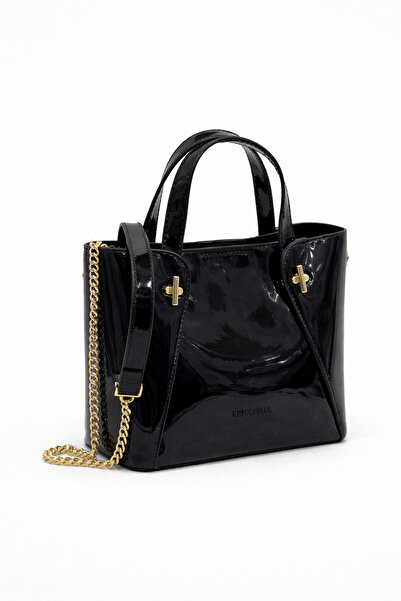KRISTE BELL Women's Bag Patent Leather Black 7187
